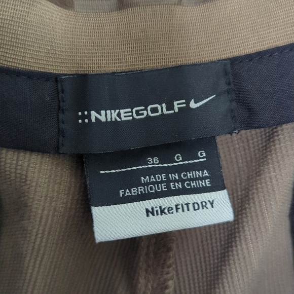 Nike Golf Fit Dry Plaid Shorts Men’s 36 Brown Performance Stretch Activewear - Picture 3 of 12